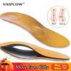 Leather orthotic insole for flat feet, arch support, sole insoles for feet