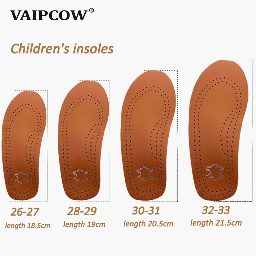 Leather orthotic insole for flat feet, arch support, sole insoles for feet