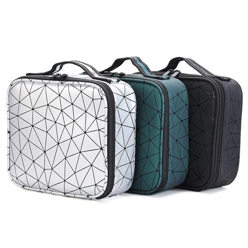 Female manicure makeup organizer luxury makeup bag brush tube professional make up beauty case brand travel mini cosmetic bag