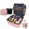 Female manicure makeup organizer luxury makeup bag brush tube professional make up beauty case brand travel mini cosmetic bag