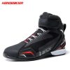 Motorcycle boots, botas moto, men shoes ankle with tuning knob