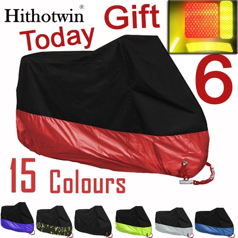 Motorcycle cover, universal outdoor, uv protector all season, waterproof rain dustproof cover