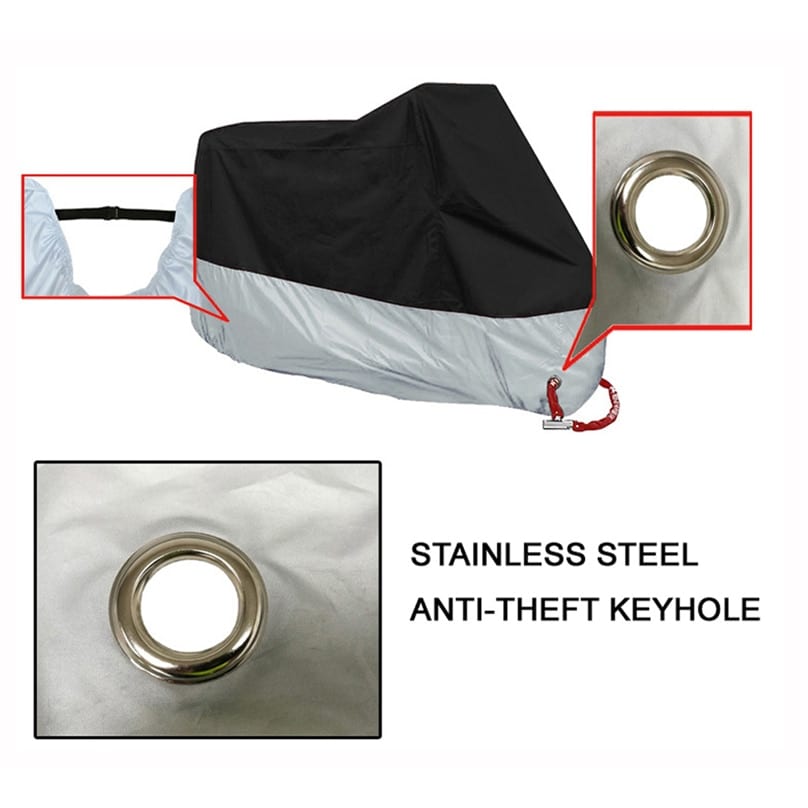 Motorcycle cover, universal outdoor, uv protector all season, waterproof rain dustproof cover