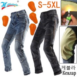 summer Men Motorcycle Pants, Aramid Moto Jeans, Protective Gear