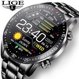 Steel Band Digital Watch, Men smart Sport Watches, Electronic LED, Full touch screen, Waterproof