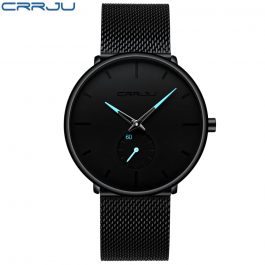CRRJU Fashion, Mens Watches, Top Brand Luxury Quartz,Waterproof Sport Watch