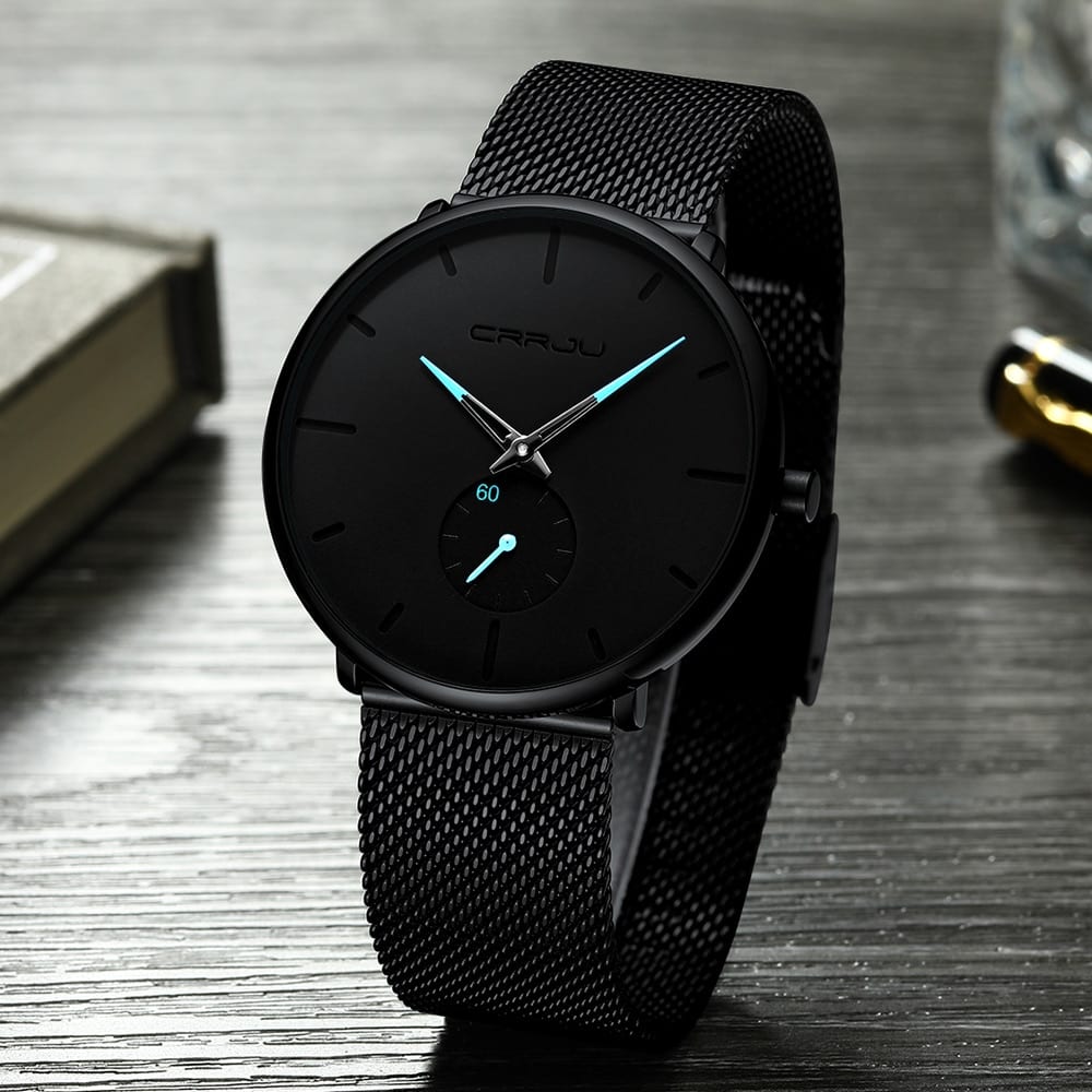 Crrju fashion, mens watches, top brand luxury quartz,waterproof sport watch