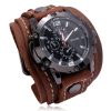 Jessingshow, men watch luxury wristwatch quartz, fashion blue glass punk style
