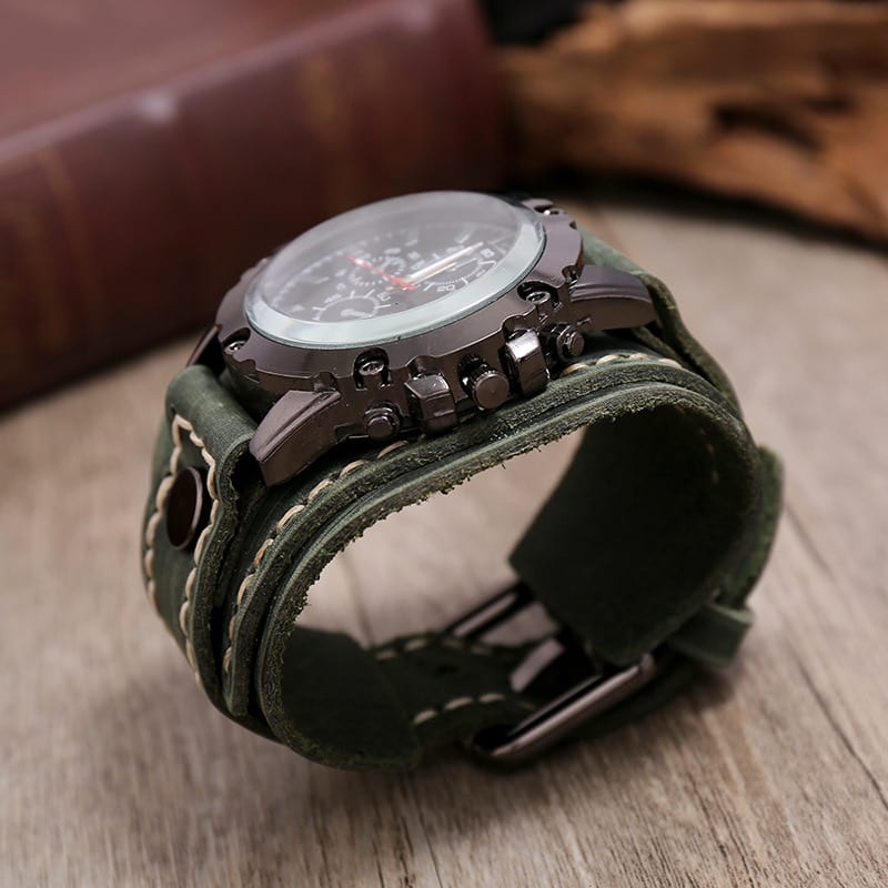 Jessingshow, men watch luxury wristwatch quartz, fashion blue glass punk style