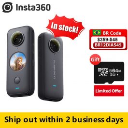 Insta360 One X2, 5.7K VR Video 10M, Waterproof, 360 One X2, Panorama Underwater, Helmet Pro