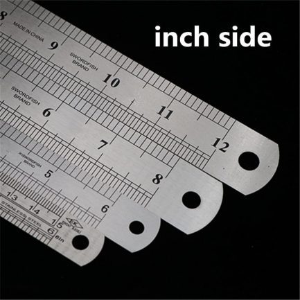 Sewing foot 15-30cm stainless steel metal straight ruler, measuring tool
