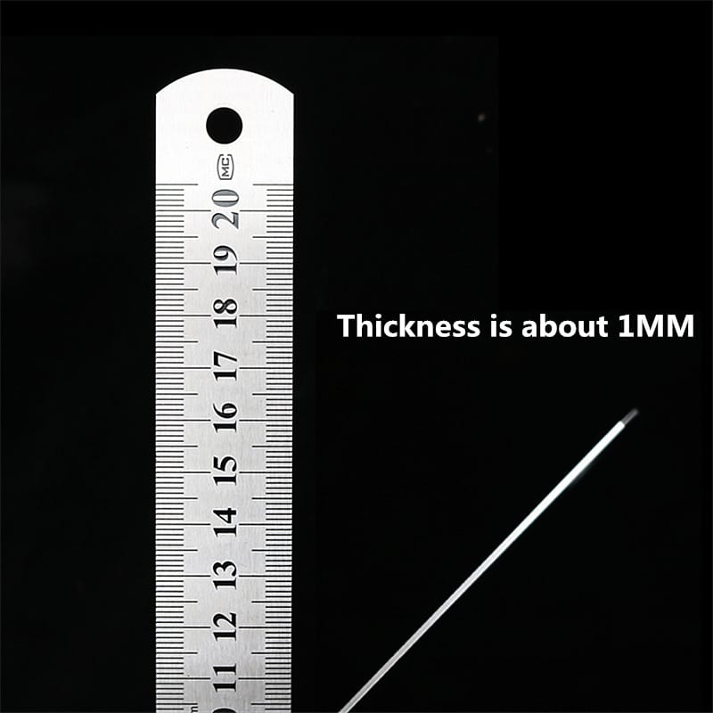 Sewing foot 15-30cm stainless steel metal straight ruler, measuring tool