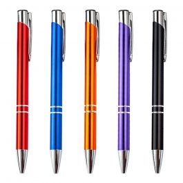 100pcs/lot Ballpoint Pen, Black Blue Ink, Free Custom Logo