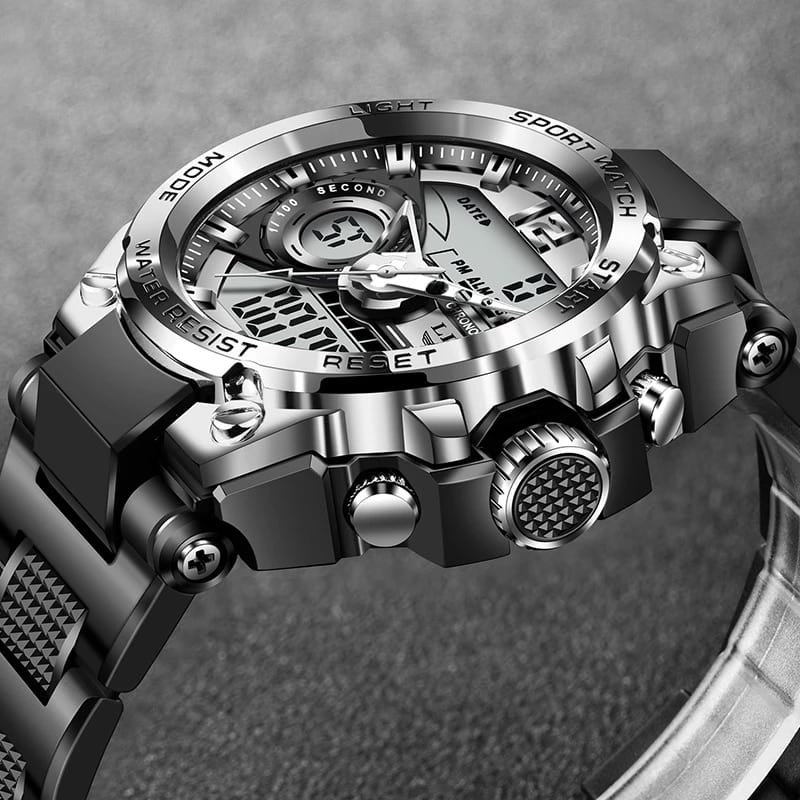 Relogio masculino lige sport men, quartz digital watch creative, diving watches, waterproof