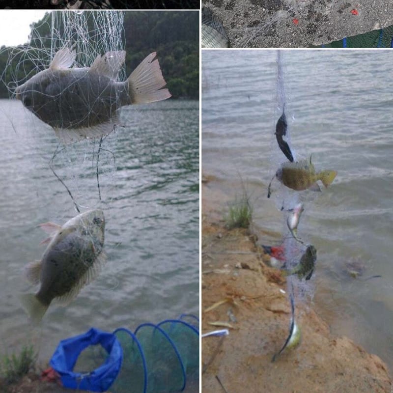 Copper fishing net, fishing net with glowing beads