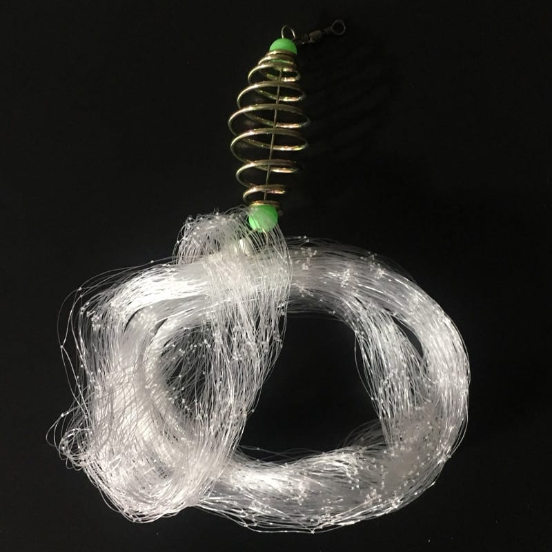 Copper fishing net, fishing net with glowing beads