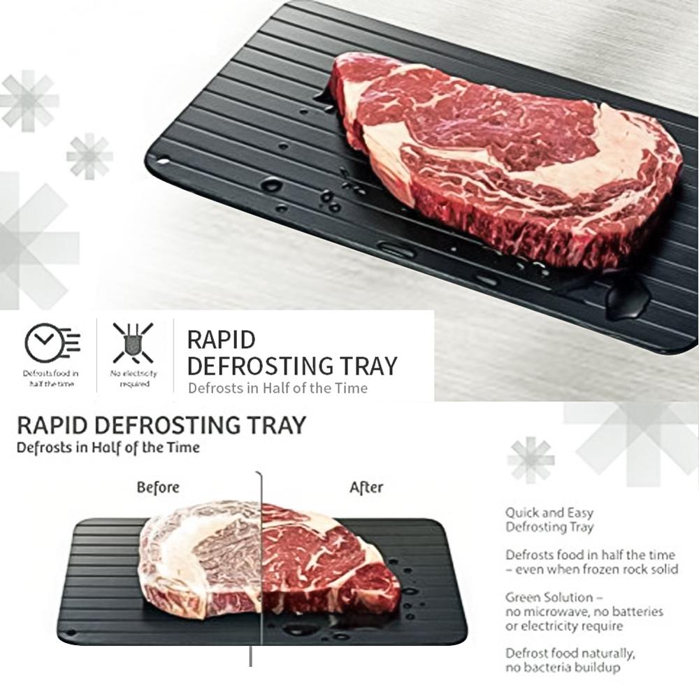 Meijuner fast defrosting tray, thaw frozen food, quick defrosting plate