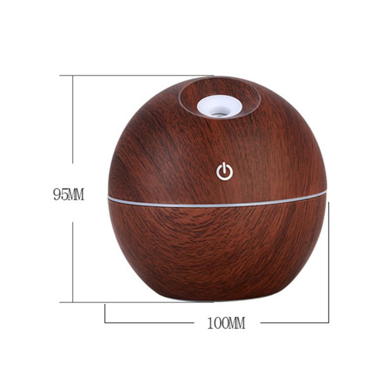 130ml usb aroma essential oil diffuser, ultrasonic mist humidifier air, 7 color change led