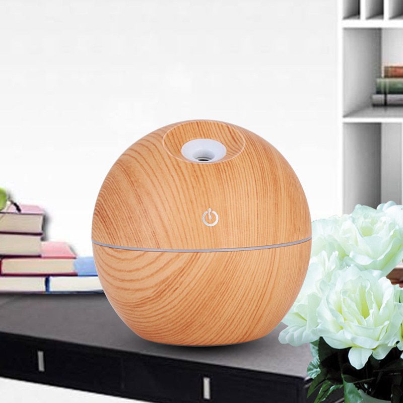 130ml usb aroma essential oil diffuser, ultrasonic mist humidifier air, 7 color change led