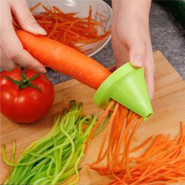 Kitchen Tools, Vegetable, Fruit. Multi-function Spiral Shredder Peeler, Manual Rotating Shredder Grater