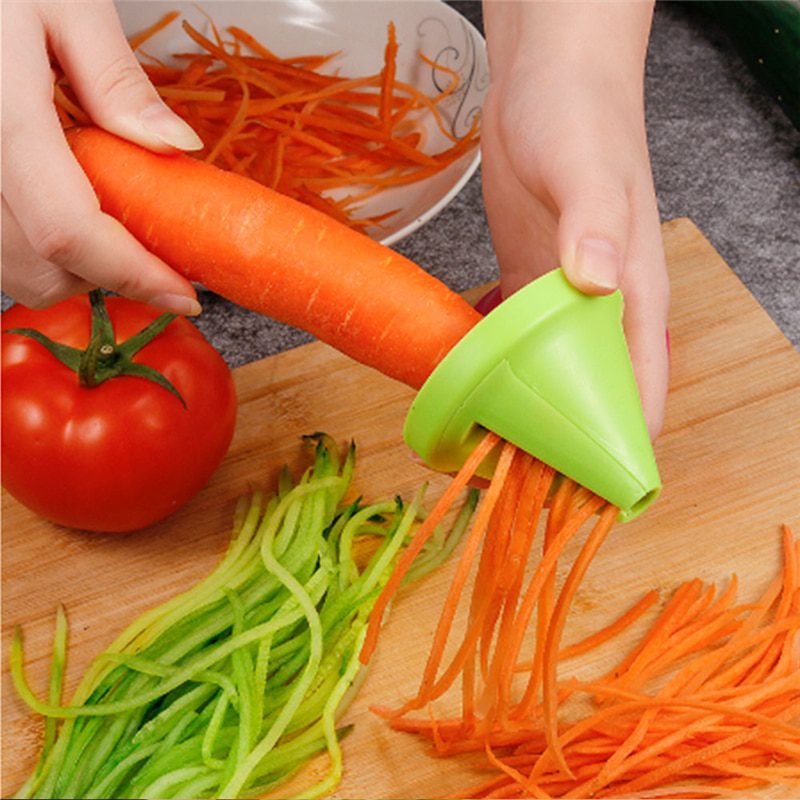 Kitchen tools, vegetable, fruit. multi-function spiral shredder peeler, manual rotating shredder grater