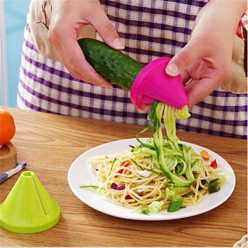 Kitchen tools, vegetable, fruit. multi-function spiral shredder peeler, manual rotating shredder grater