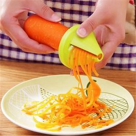 Kitchen Tools, Vegetable, Fruit. Multi-function Spiral Shredder Peeler, Manual Rotating Shredder Grater
