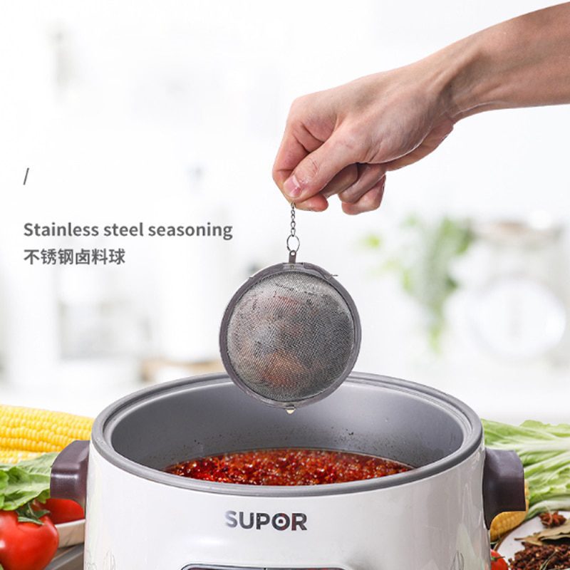 5 size stainless steel tea infuser, sphere locking spice, tea ball strainer