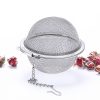 5 size stainless steel tea infuser, sphere locking spice, tea ball strainer
