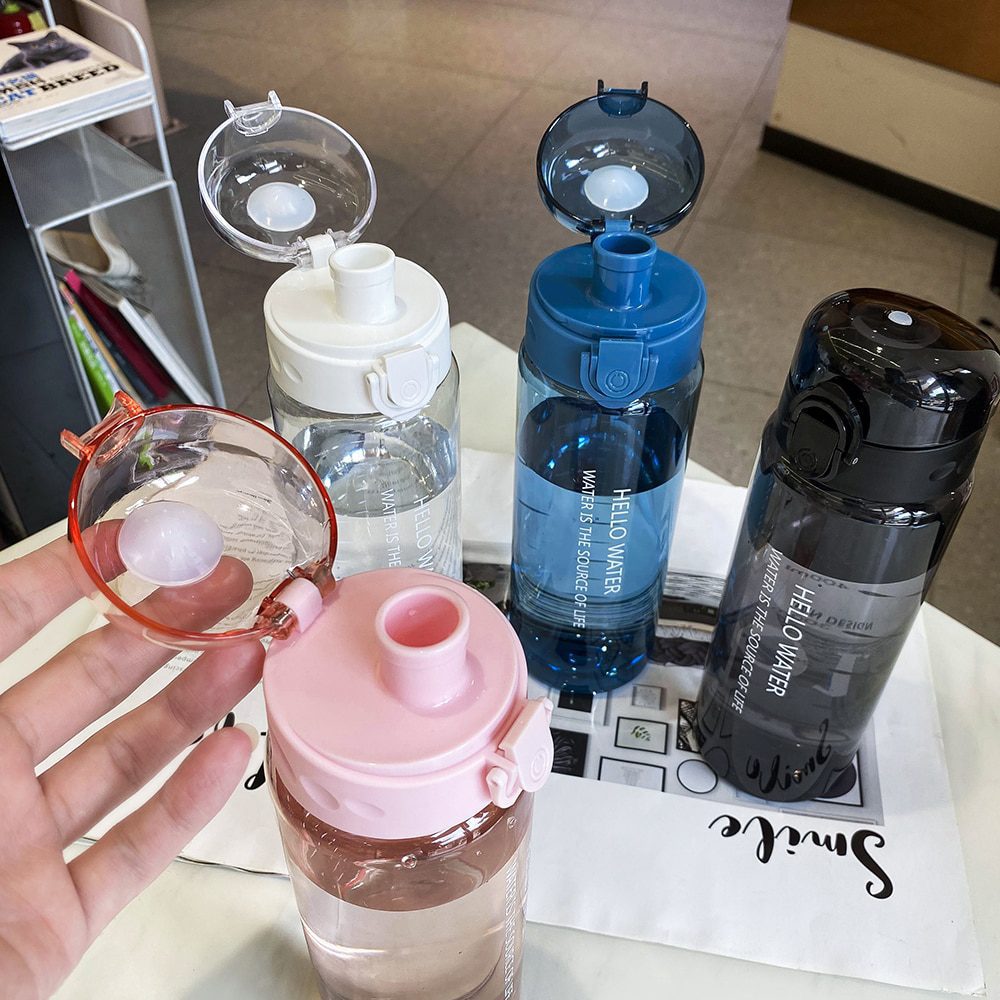 Water bottle sport 780ml, plastic portable water bottle