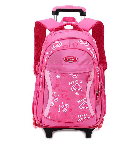 Kid’s rolling bag school, trolley backpack, girls backpack on wheels, girl’s trolley school