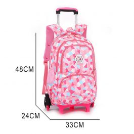 Backpacks Child School, Bags For Teenage Girls Boys Waterproof School Backpack, Kids Travel Wheeled Bag
