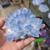 300-700g, rare beautiful, blue ghost phantom quartz, crystal cluster specimen