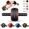 Double wheeled abdominal press, crossfit home gym