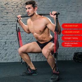 Resistance Band With Strength, Training Bar For Men and women, Rubber Loop Tube,