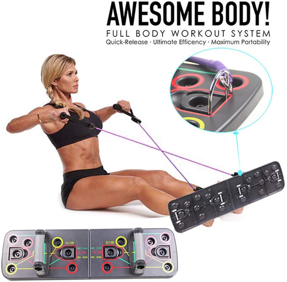 Push up rack board 9 in 1, body building, fitness exercise