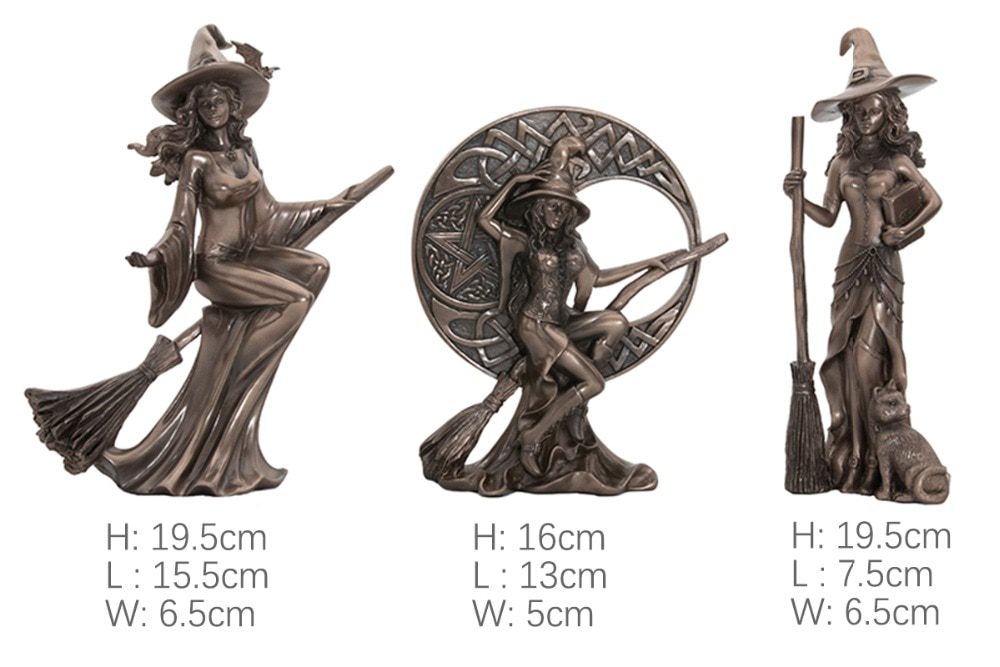 Mgt nordic modern minimalist, personality witch statue