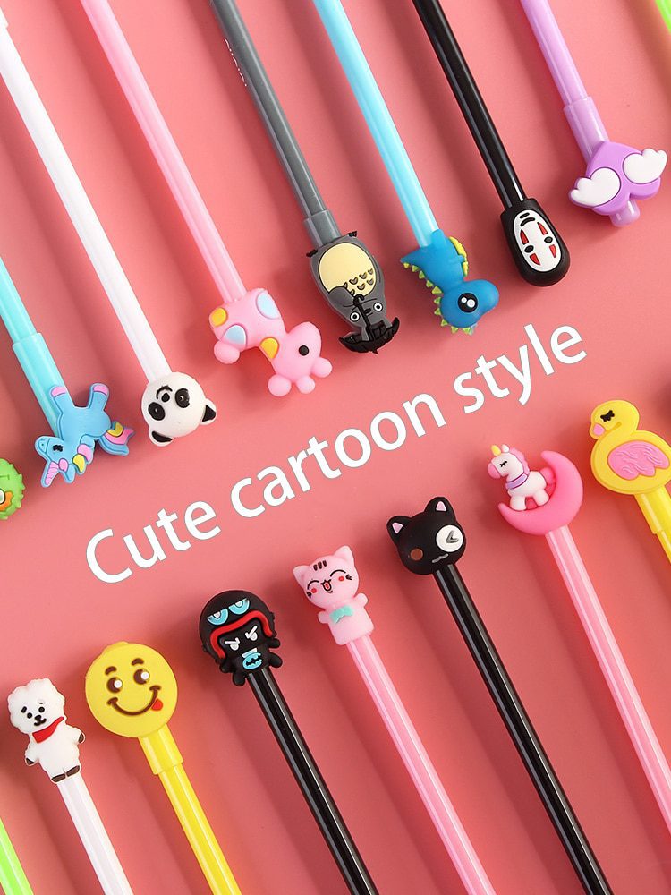 20pcs/set gel pen unicorn, school stationery suppliers