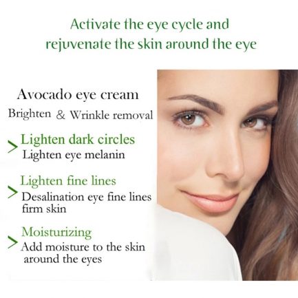 60 pcs avocado collagen mask, natural moisturizing gel, eye patches, remove dark circles, anti age