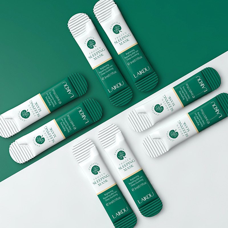 5pcs laikou sakura, seaweed moisturizing sleeping mask, cream portable anti wrinkle