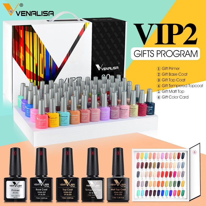 Venalisa fashion bling, 7.5ml soak off uv gel nail, polish cosmetics nail