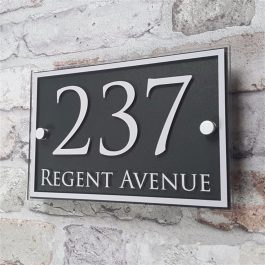 Custom Acrylic House Number, Door Number Sign, Effect Glass Vinyl Sticker