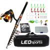 1.8-3.6m carbon telescopic fishing rod, combo spinning reel fishing set, short travel stick, full kit