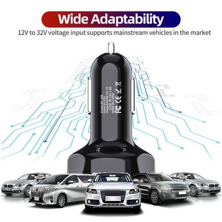 4 ports usb car charge, fast charging for all cellphone kind