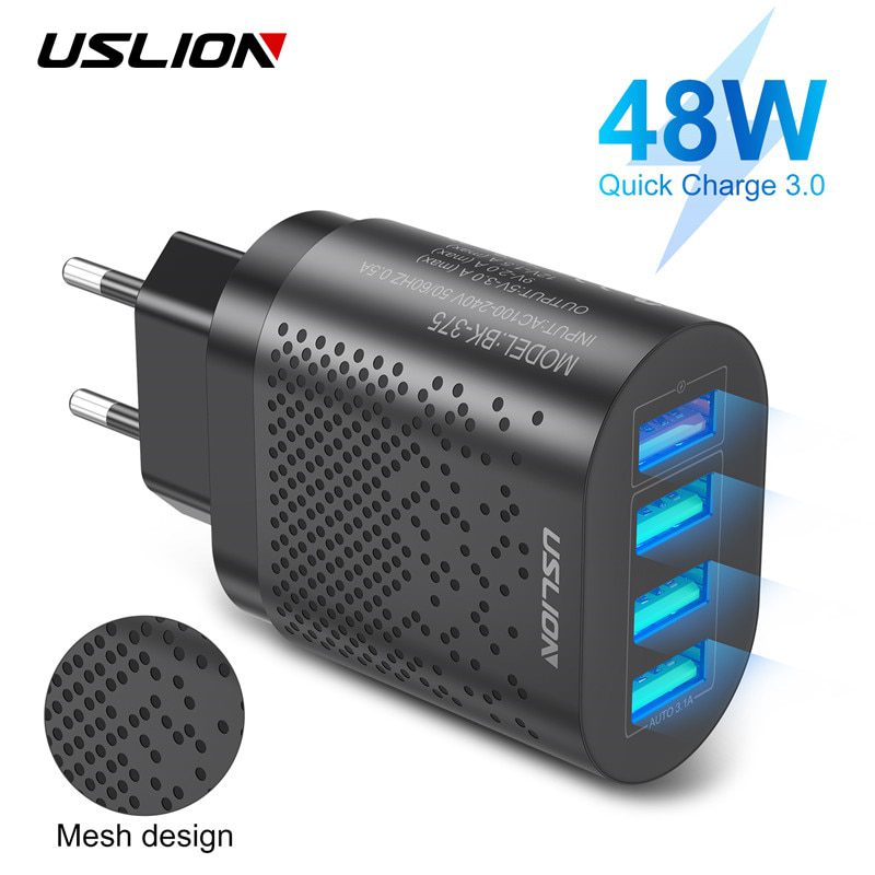 Usb quik charger 3a 3.0, eu/us plug, fast wall chargers