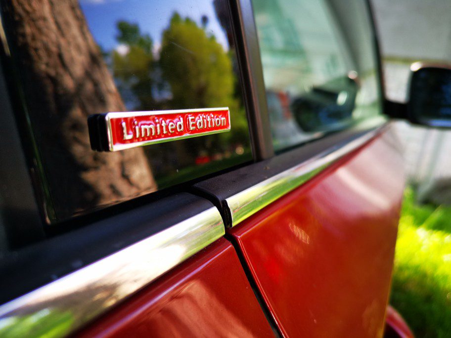 Creative 3d metal, limited edition badge, universal car sticker