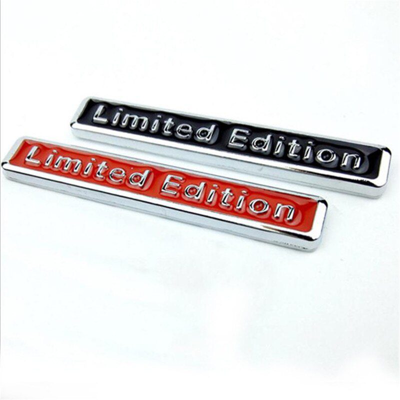 Creative 3d metal, limited edition badge, universal car sticker