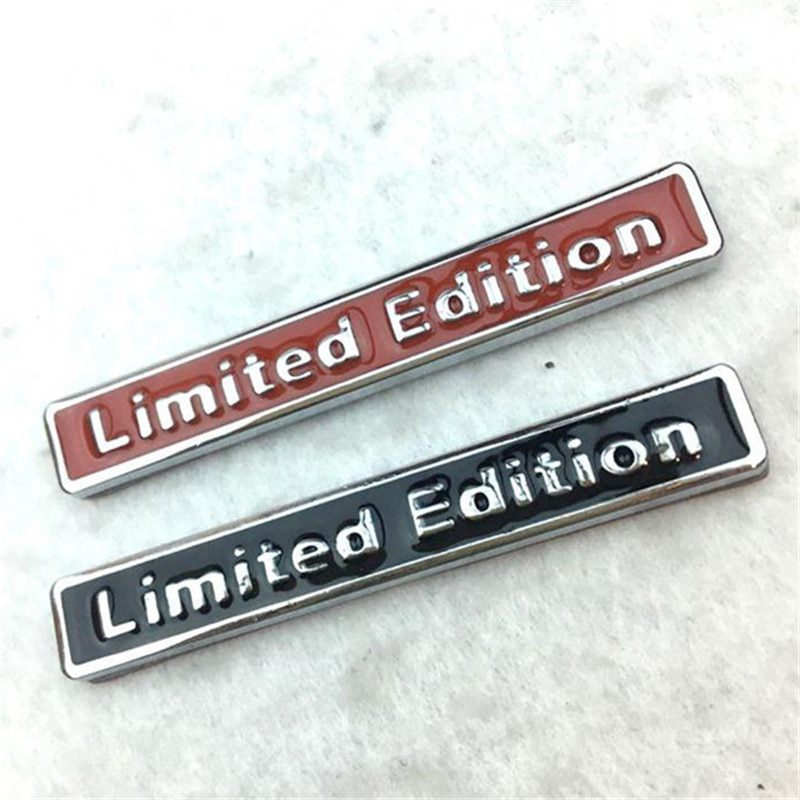 Creative 3d metal, limited edition badge, universal car sticker