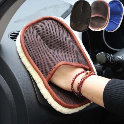 Car cleaning, wool cashmere washing gloves