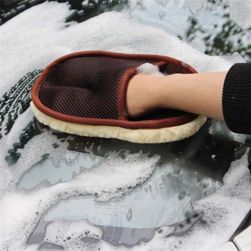 Car cleaning, wool cashmere washing gloves